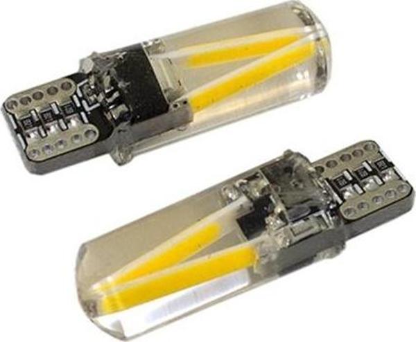 Space Uzun T10 Cob Led Canbus Silikon Ampul 12V Turuncu LAAM678 - Image 1