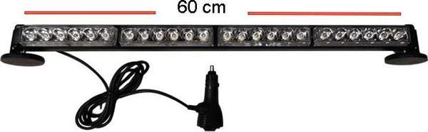 Space 4'lü Tepe Çakar Lamba Mıknatıslı 12-24v Kırmızı-Mavi 59 Cm / LAPA116 - Image 1