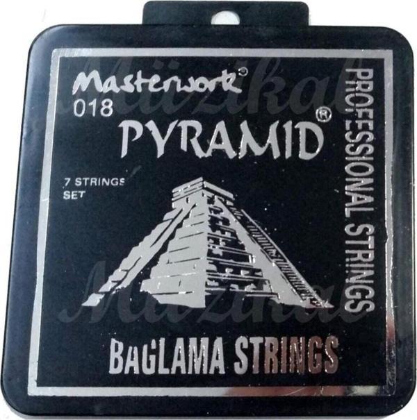 MASTERWORK Masterwork Profesyonel Pyramid Saz Teli 0.18 Kısa Sap Bağlama Teli - Image 1