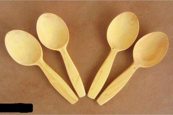 MELODY Kaliteli Şimşir Ağacı 1 Set 4 Adet Oyun Kaşığı - Image 1