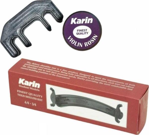 Karin Violin Shoulder Rest Keman Yastığı 4/4 - 4/3 Ayarlanabilir Keman Reçine Kauçuk Keman Sustucu - Image 1