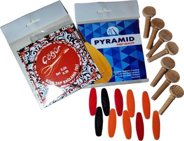 Pyramid Uzun Sap Bağlama Teli Set - Image 1
