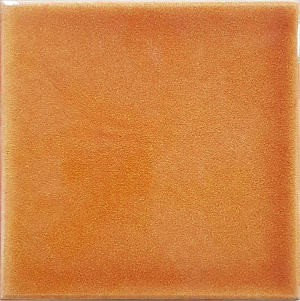 Armada Çini 12,5X12,5 Cm Düz Karamel Çini Seramik Karo - Image 1