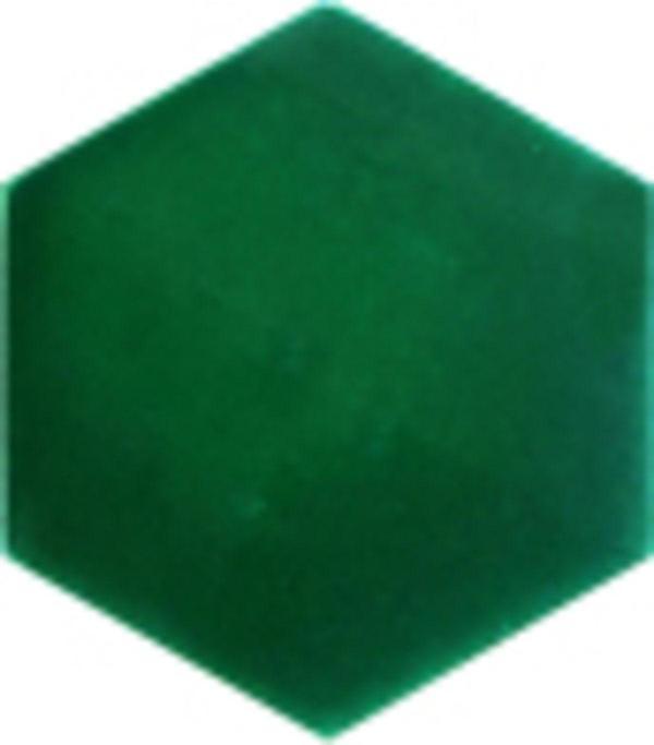 Armada Çini 15X17 Cm Çiçekli Yeşil Altıgen Seramik  - Image 1