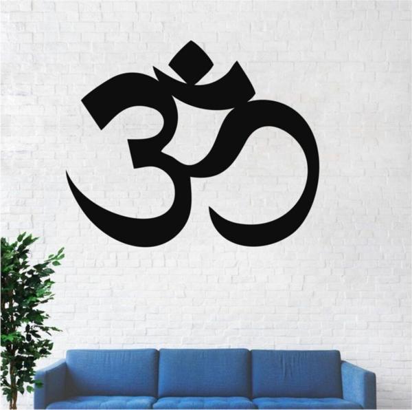 Dekadron Om Namaste Metal Duvar Dekor 45x37cm - Image 1