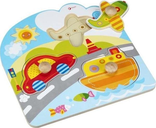 Classic World Ahşap Ulaşım Araçları Puzzle - Image 1