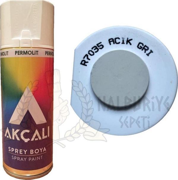Akçalı Akrilik Sprey Boya AÇIK GRİ 400 ml - RAL7035 - Image 1