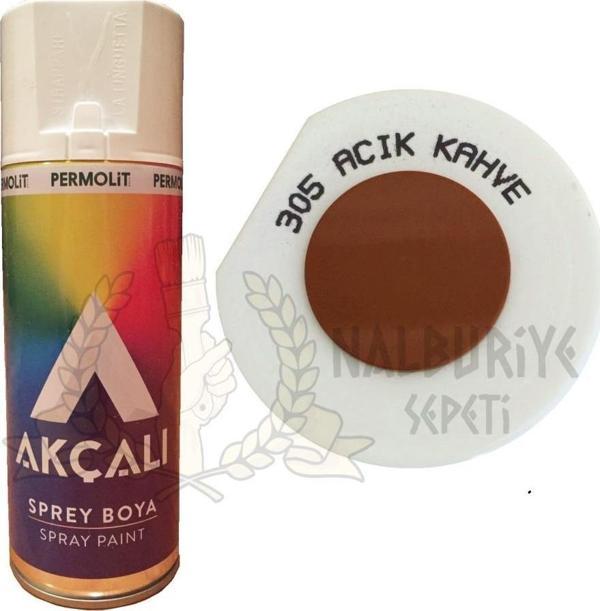 Akçalı Akrilik Sprey Boya AÇIK KAHVE 400 ml - 305 - Image 1