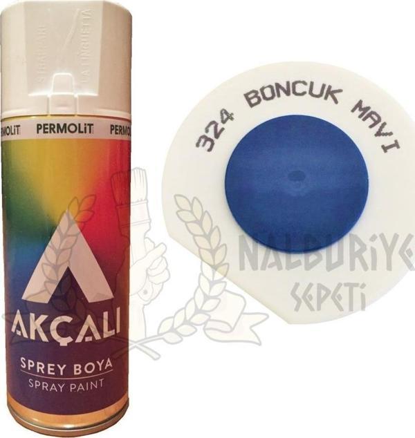 Akçalı Akrilik Sprey Boya BONCUK MAVİ 400 ml - RAL5017 - 324 - Image 1