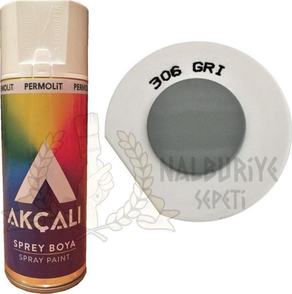 Akçalı Akrilik Sprey Boya GRİ 400 ml - 306 - Image 1