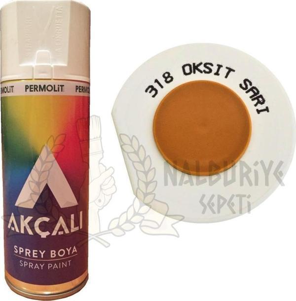 Akçalı Akrilik Sprey Boya OKSİT SARI 400 ml - 318 - Image 1