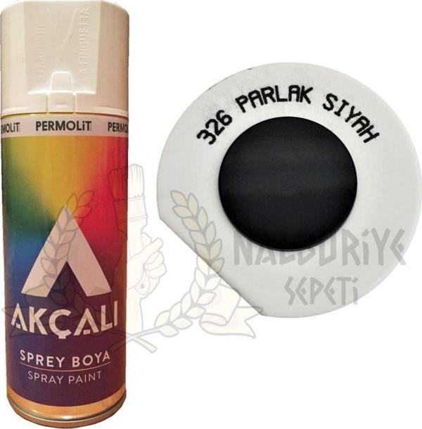 Akçalı Akrilik Sprey Boya PARLAK SİYAH 400 ml - RAL9005 - 326 - Image 1