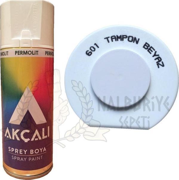 Akçalı Akrilik Sprey Boya TAMPON BEYAZ 400 ml - 601 - Image 1