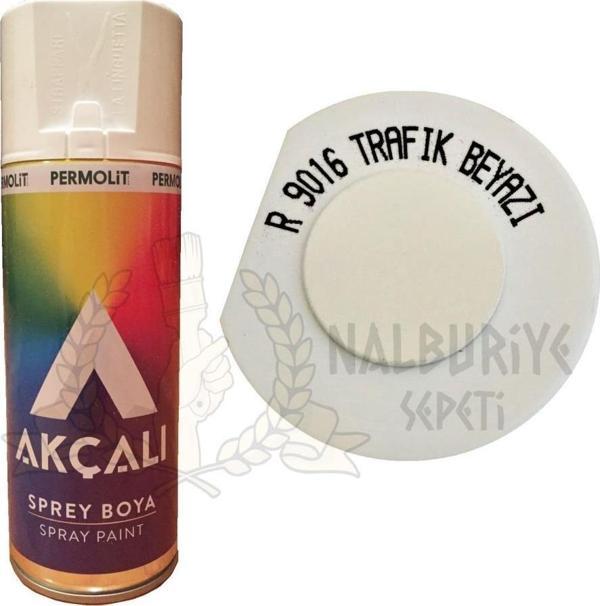 Akçalı Akrilik Sprey Boya TRAFİK BEYAZI 400 ml - RAL9016 - Image 1