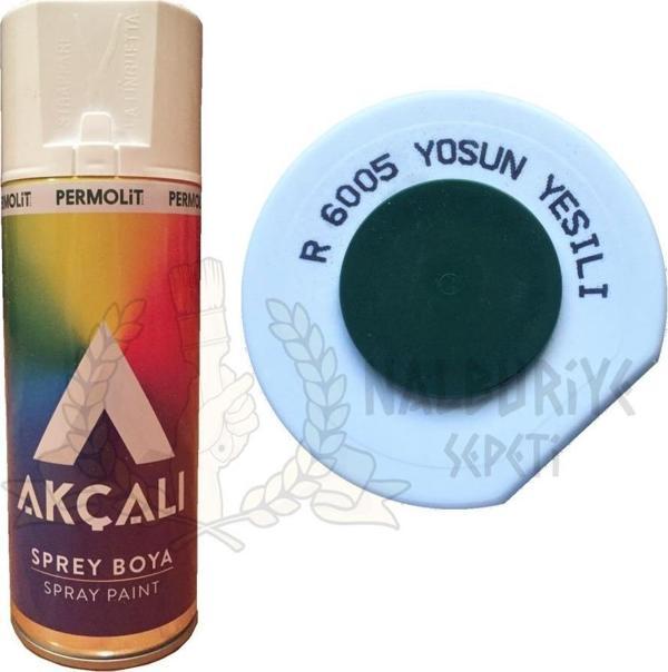 Akçalı Akrilik Sprey Boya YOSUN YEŞİLİ 400 ml - RAL6005 - Image 1