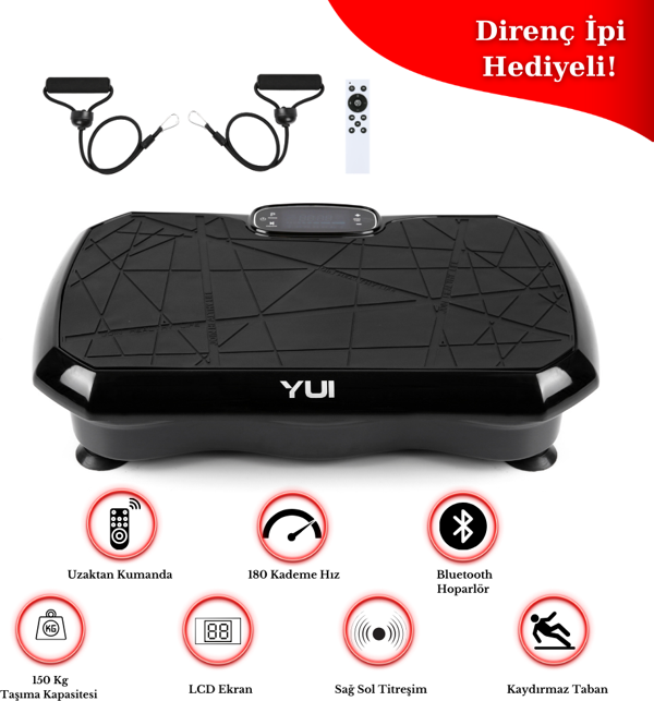 Yui Vs8 Max 2d Vibration Plate Bluetooth Hoparlör-kumandalı Yüksek Titreşimli Zayıflama Aleti - Image 1