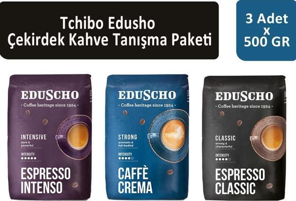 Tchibo Eduscho Çekirdek Kahve Tanışma Paketi 500 gr x 3 Adet - Image 1