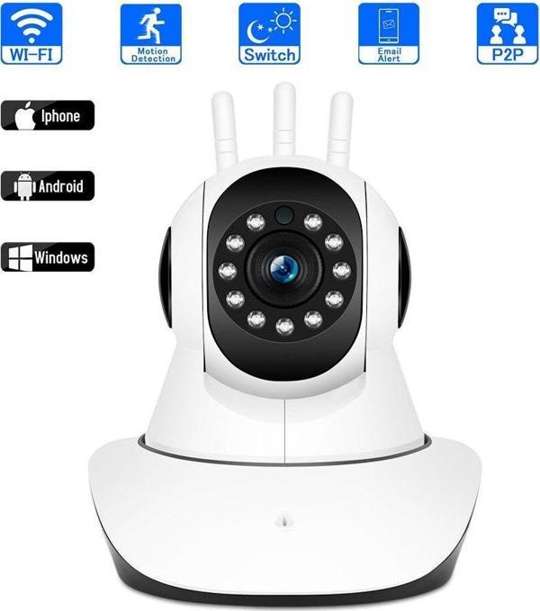Kablosuz 1080P HD Ev Güvenlik Bebek Gözetleme Kamerası Uzaktan Erişim İki Yönlü Ses Hareket Algılama - Image 1