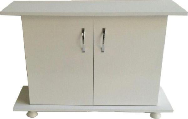 Kanki Pet 80 Cm Mdf Düz Akvaryum Beyaz Sehpa 80X28X67 Cm - Image 1