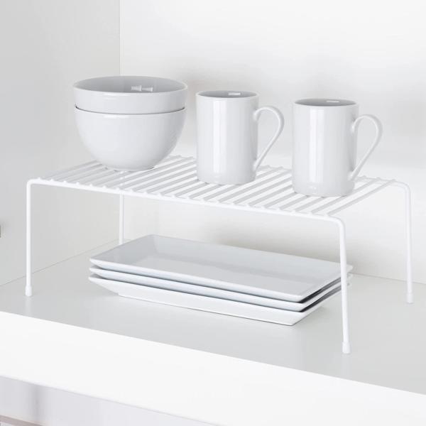 TEL ORGANİZER DOLAP DEPOLAMA RAFI 2'LI SET 22X40CM BEYAZ - Image 1