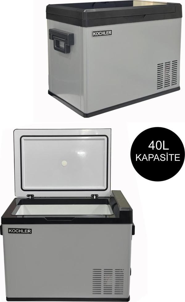 Kohler 40L Araç Buzdolabı - Taşınabilir Soğutucu ve Dondurucu - Kompresörlü Oto Buzdolabı - Image 1