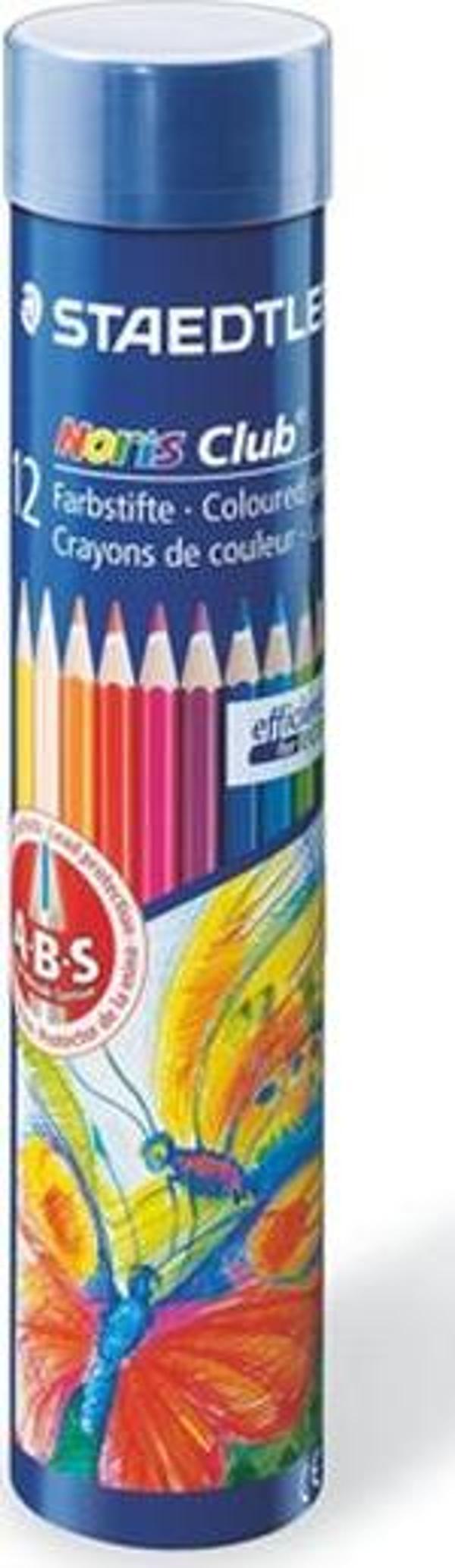 Staedtler Noris 12'li Metal Kutu Kuru Boya Seti - Image 1