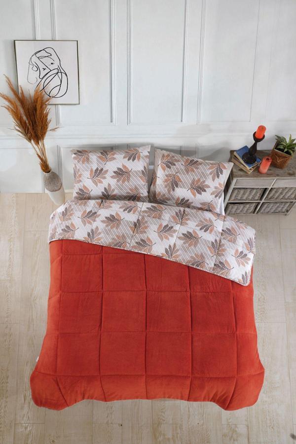 Tek Kişilik Lüx Wellsoft Yorgan Çift Taraflı Yastık Kılıflı 155x215 cm Yorgan - Image 1