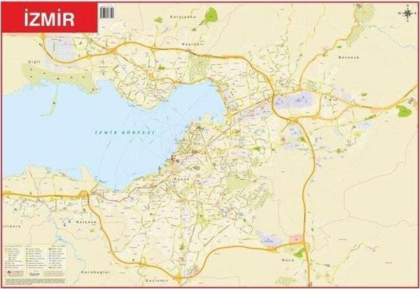 Mep Medya-İzmir-Türkiye Fiziki Haritası 70x100cm - Image 1