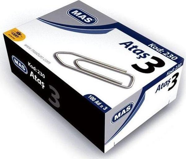 Mas 230 No:3 Nikel Kaplı Süper Kalite Ataş - Image 1