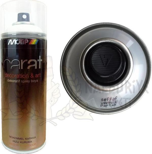 Motip Carat Akrilik Sprey ŞEFFAF PARLAK VERNİK 400 ml - Image 1