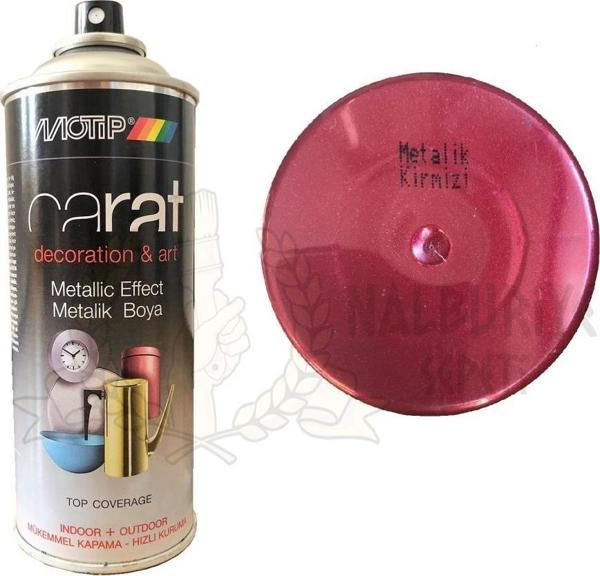 Motip Carat Akrilik Sprey Boya METALİK KIRMIZI 400 ml - Image 1