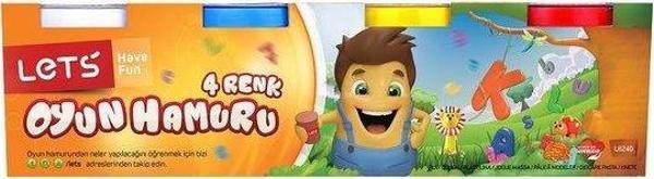 LETS 4 Renk Oyun Hamuru  240 Gr. / L8240 - Image 1