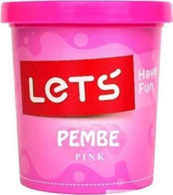 Lets Tek Renk  Oyun Hamuru Pembe 150 gr. L8340-7 - Image 1