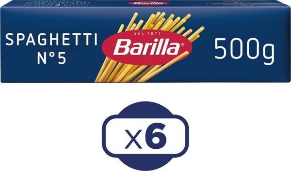 Barilla Spagetti No.5 500 G X 6 Adet - Image 1