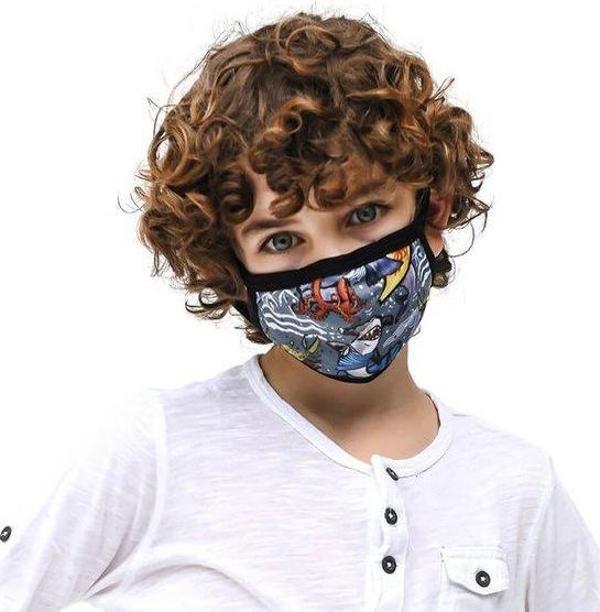 Tissum Shark Çocuk Yıkanabilir Filtreli Maske - Image 1