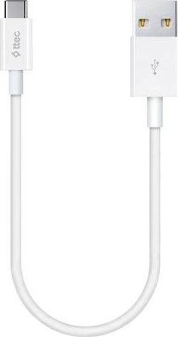 Ttec MiniCable Type-C Kablo Beyaz 30cm 2DK7519B - Image 1