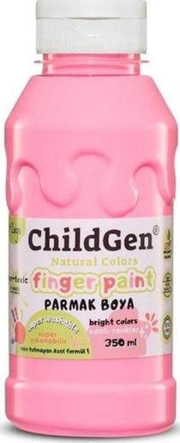 ChildGen Süper Yıkanabilir 350 ml Pembe Parmak Boya - Image 1