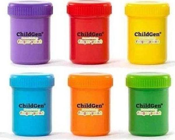 Childgen Süper Yıkanabilir Parmak Boyası  50 gr 6'lı Set  - Image 1
