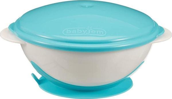 Babyjem Vakumlu Mama Tabağı Mavi - Image 1