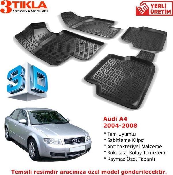 Audi A4 2004-2008 Premium 3D Havuzlu Paspas Seti - Image 1
