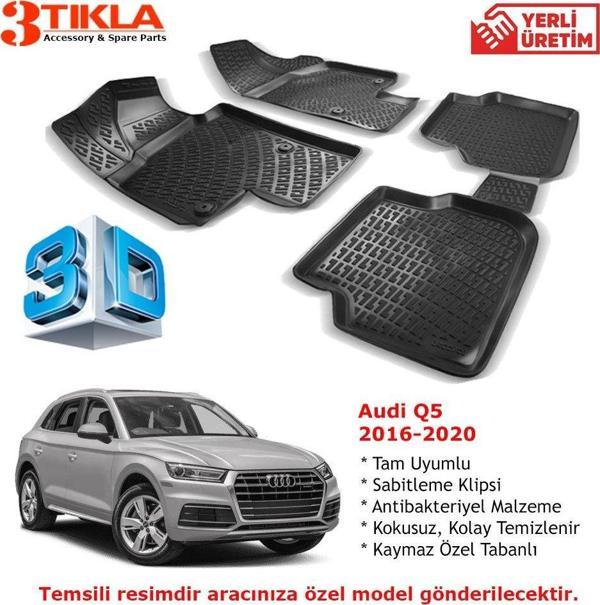 Audi Q5 2016-2020 Premium 3D Havuzlu Paspas Seti - Image 1