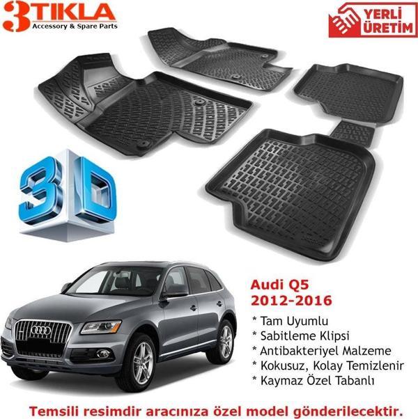 Audi Q7 2006-2016 Premium 3D Havuzlu Paspas Seti - Image 1