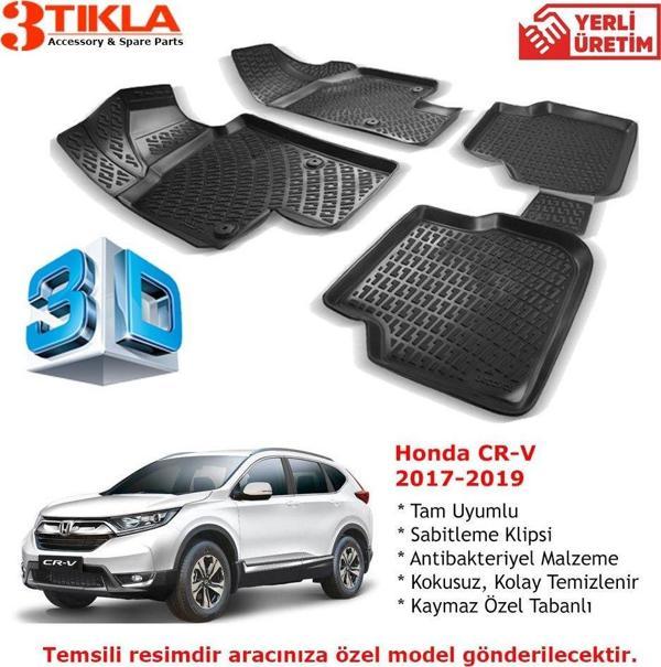 Honda CR-V 2018-2019 Premium 3D Havuzlu Paspas Seti - Image 1