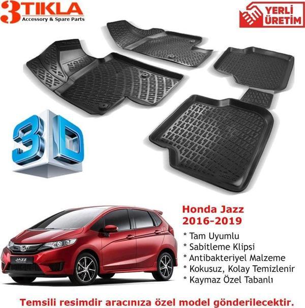 Honda Jazz 2016-2019 Premium 3D Havuzlu Paspas Seti - Image 1