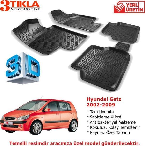 Hyundai Getz 2002-2009 Premium 3D Havuzlu Paspas Seti - Image 1