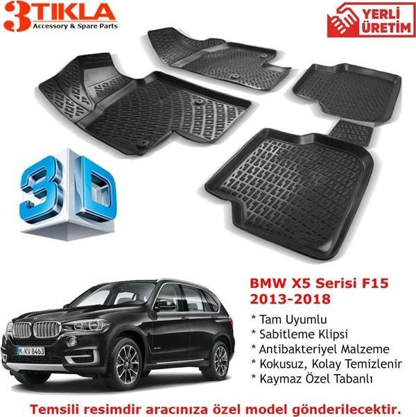 BMW X5 Serisi F15 2013-2018 Premium 3D Havuzlu Paspas Seti - Image 1
