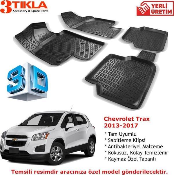 Chevrolet Trax 2013-2017 Premium 3D Havuzlu Paspas Seti - Image 1