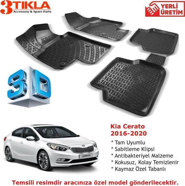 Kia Cerato 2016-2020 Premium 3D Havuzlu Paspas Seti - Image 1