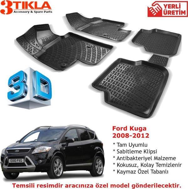 Kuga 2008-2012 Premium 3D Havuzlu Paspas Seti - Image 1