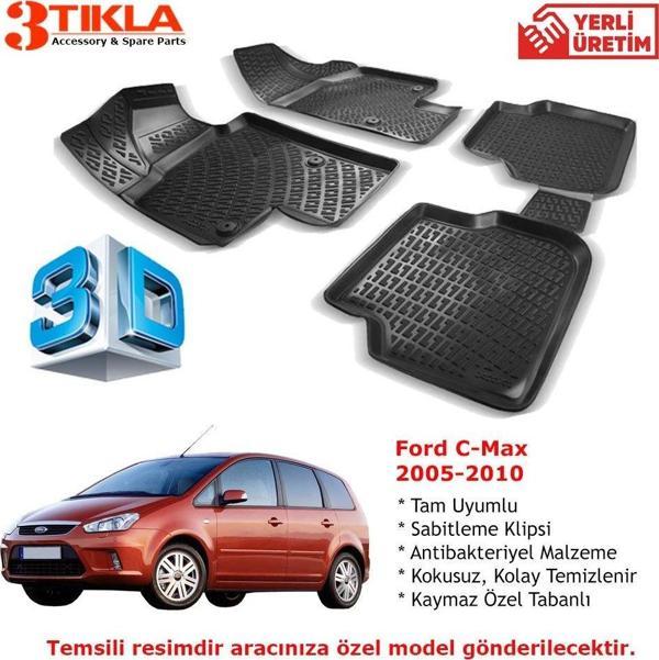 C-Max 2005-2010 Premium 3D Havuzlu Paspas Seti - Image 1